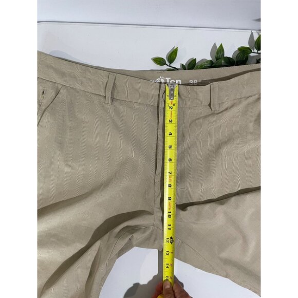 Hang Ten Mens Beige Plaid Shorts With Pocket Detail Size 38 - Picture 12 of 14